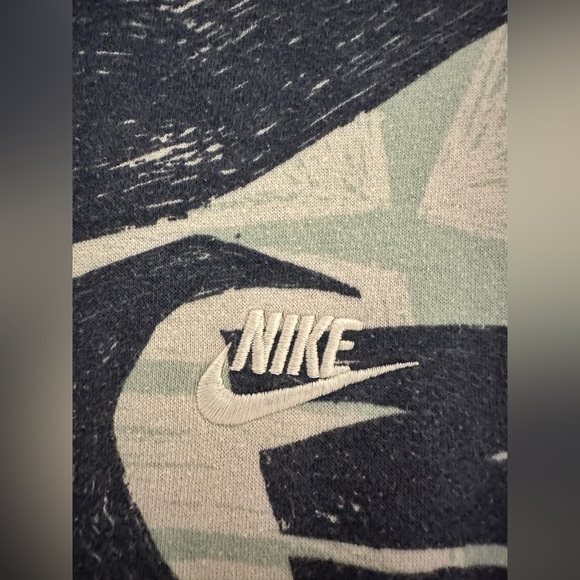 NIKE Air Futura Hoodie Pullover Mens M MEDIUM Blue White AOP All Over Print - Picture 2 of 4